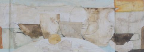 δ Ffiona Lewis (British b.1964) - Five With View Out Oil and pencil on relief board Signed and dated