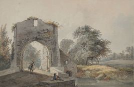 Paul Sandby Ruined archway Watercolour 31 x 49cm Paul Sandby (British 1731-1809) Ruined archway