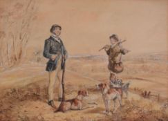 Samuel Henry Alken (British 1810-1894) - A pair of shooting scenes Watercolour One signed lower left