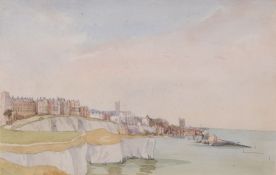 Caroline Vernon (British fl. 1829-1868) - White Cliffs Watercolour 29.8 x 37.3cm (11 1/2 x 14 5/