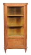 Ω A Continental satinwood and rosewood display cabinet , late 19th century, with 155cm high, 72cm
