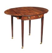 A George III mahogany Pembroke table , 71.5cm high, 96cm wide (extended), 70cm deep
