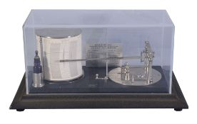 A painted metal and perspex cased cyclo-stormgraph barograph, Short & Mason, London , first half