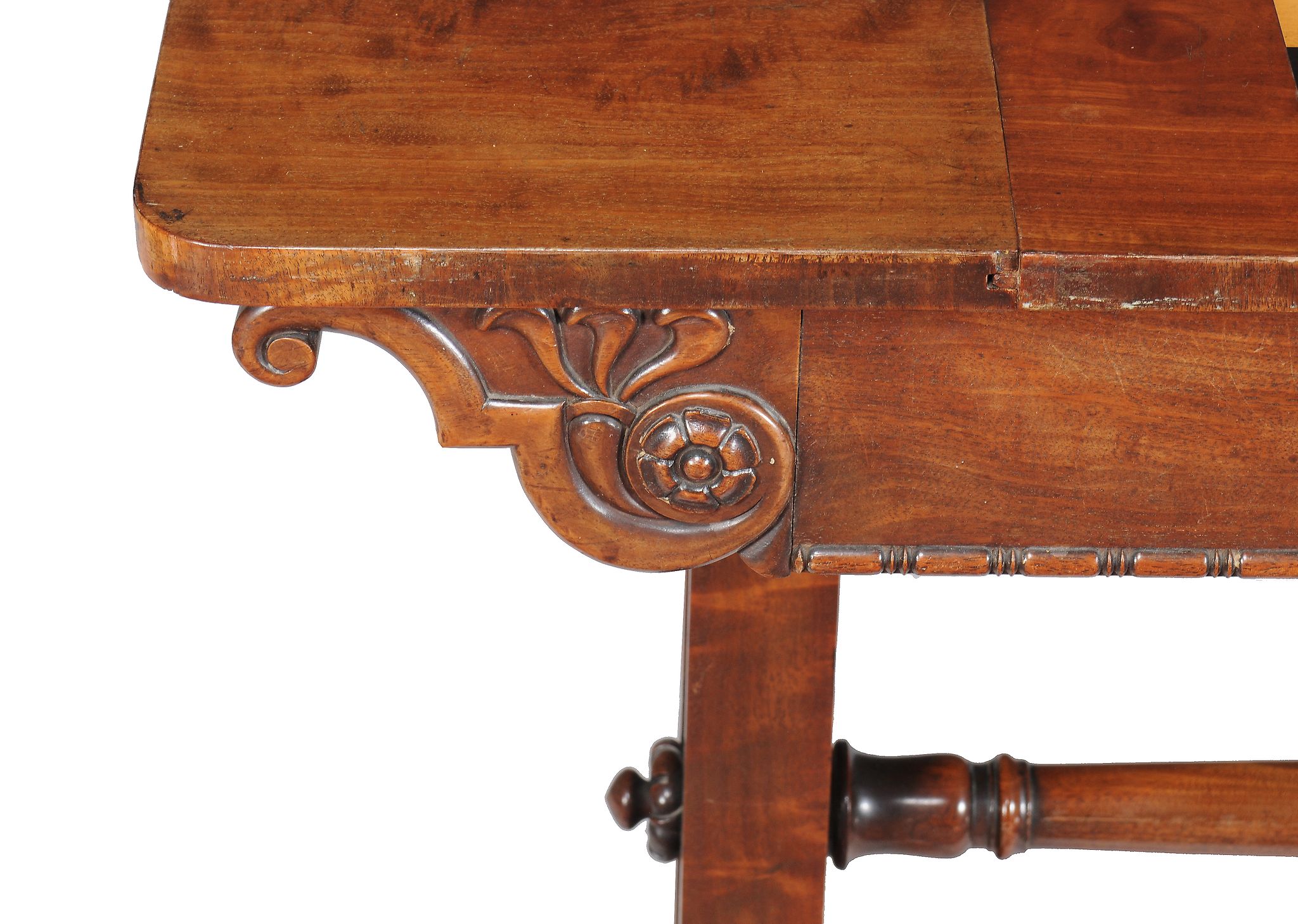 A George IV mahogany games table, circa 1825, attributed to Gillows, the rectangular top - Image 5 of 5