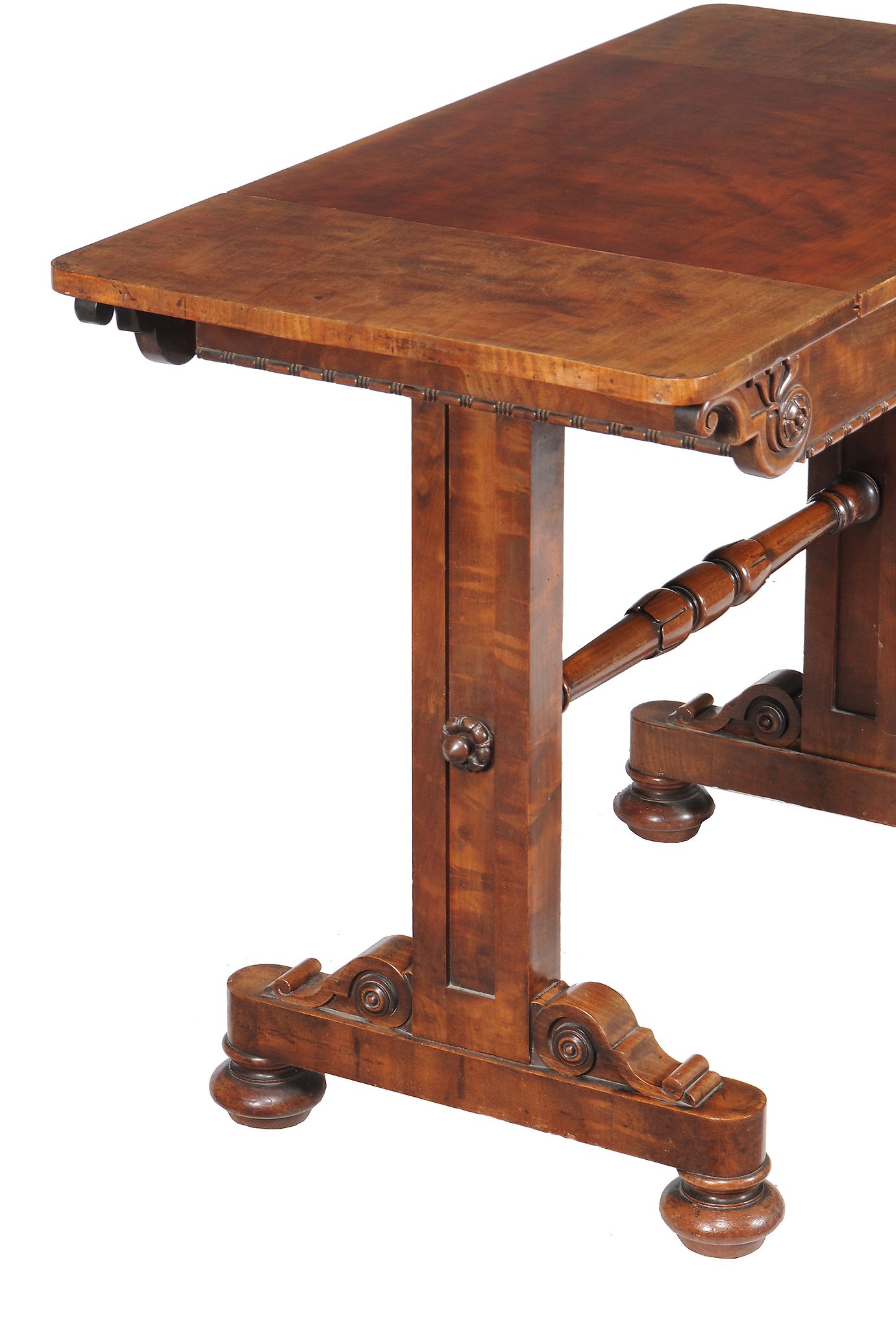 A George IV mahogany games table, circa 1825, attributed to Gillows, the rectangular top - Image 4 of 5