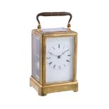 A French gilt brass carriage clock Retailed by Payne and Company, London, third quarter of the 19th