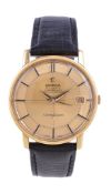 A gentleman s 18ct gold automatic chronometer calendar wristwatch Omega Constellation Swiss, 1960 s