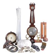 A substantial collection of barometer spares and accessories Various makers, early 19th century and