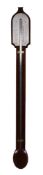 A Scottish George III mahogany mercury stick barometer Laurence Dalgleish, Edinburgh, circa 1800-10