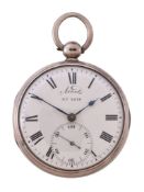 A Regency silver cylinder pocket watch John Roger Arnold, London, circa 1814 The gilt full plate