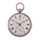 A Regency silver cylinder pocket watch John Roger Arnold, London, circa 1814 The gilt full plate