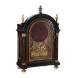 Ω A French Louis XV Boulle Religeuse table clock case Unsigned, circa 1690, the case probably