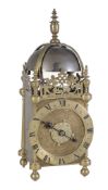 A rare Charles I first period brass lantern clock Anonymous but possibly by Richard Milbourne,