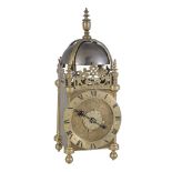 A rare Charles I first period brass lantern clock Anonymous but possibly by Richard Milbourne,