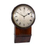 A fine early Victorian mahogany fusee drop-dial wall timepiece Vulliamy, London, supplied for the