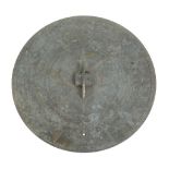 A fine Scottish patinated brass garden sundial plate with equation of time Adie and Son for retail