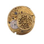 A fine and rare Queen Anne verge pocket watch movement Thomas Tompion and George Graham, London,