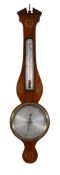 A George III inlaid mahogany mercury wheel barometer Negretty and Company, London, early 19th