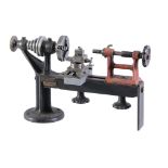 An American watchmakers lathe Goodell-Pratt, Greenfield MA, early 20th century The 7.75 inch