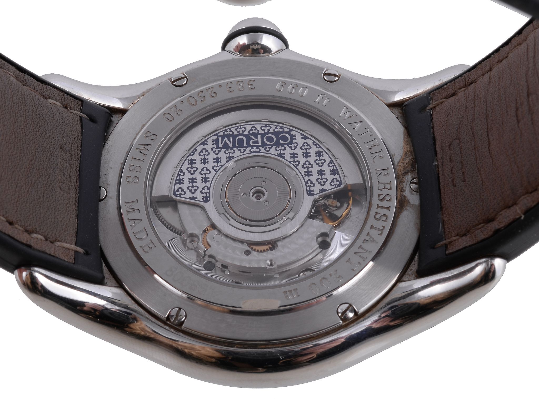 Corum, Bubble GMT, ref. 383.250.20, a stainless steel wristwatch, no. 800651, circa 2001, automatic - Image 2 of 2