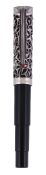 Montegrappa, Brain, a limited edition fountain pen, no.0583/1012, the black cap and barrel with