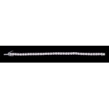 A diamond line bracelet, set with brilliant cut diamonds, approximately 4.50 carats total, in