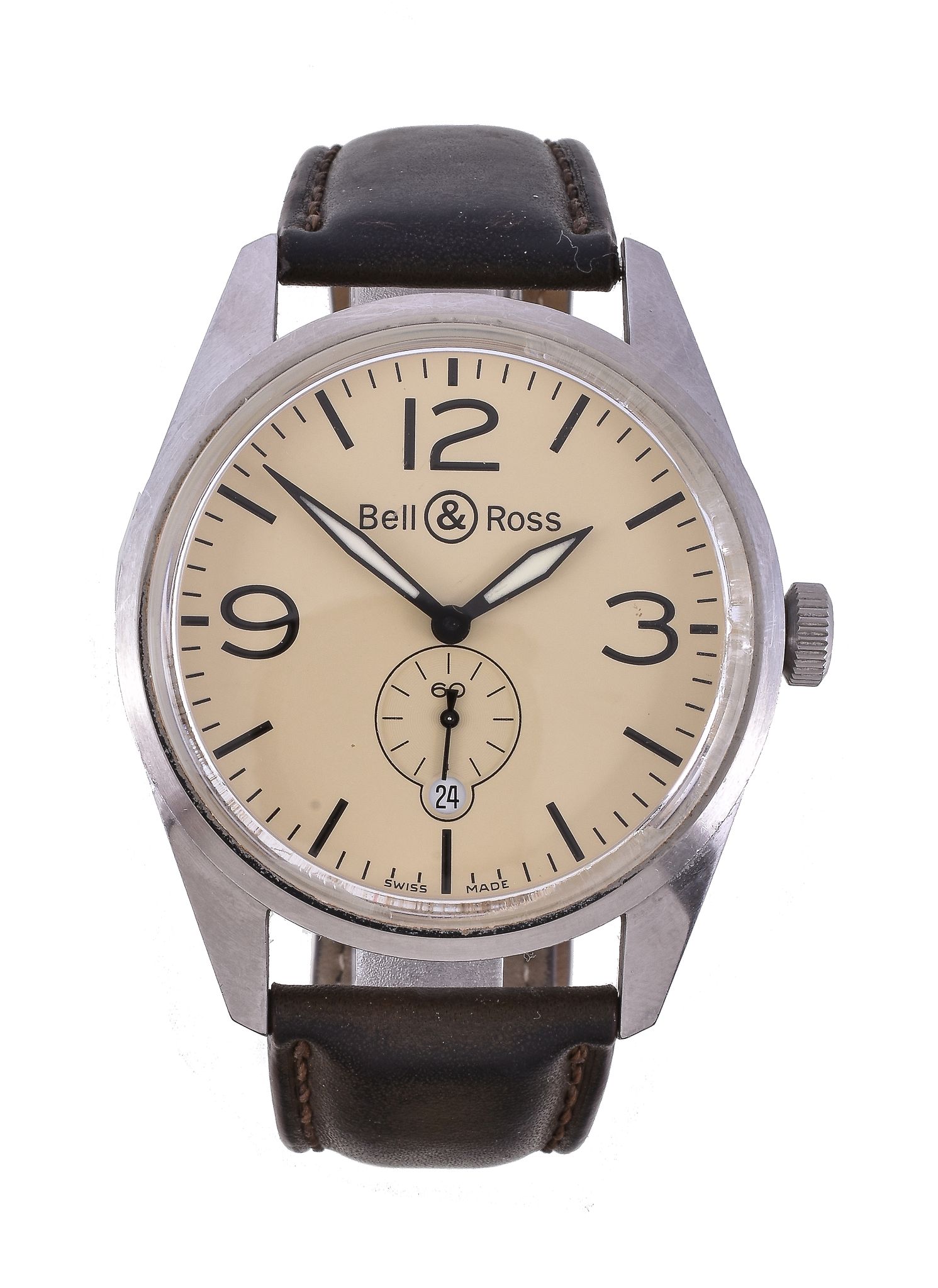 Bell & Ross, Vintage, ref. BR123, a stainless steel wristwatch, no. 11413, circa 2010, automatic