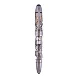 Montblanc, Meisterstuck, 149, Skeleton, 90 years, a fountain pen, 2014, the clear cap and barrel