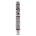 Montegrappa, Ancient Mexican Civilisation, a limited edition fountain pen, no.121/360, the brown