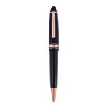 Montblanc, Meisterstuck, Le Grand, 90 years, a black lacquer ballpoint pen, with a gilt metal clip