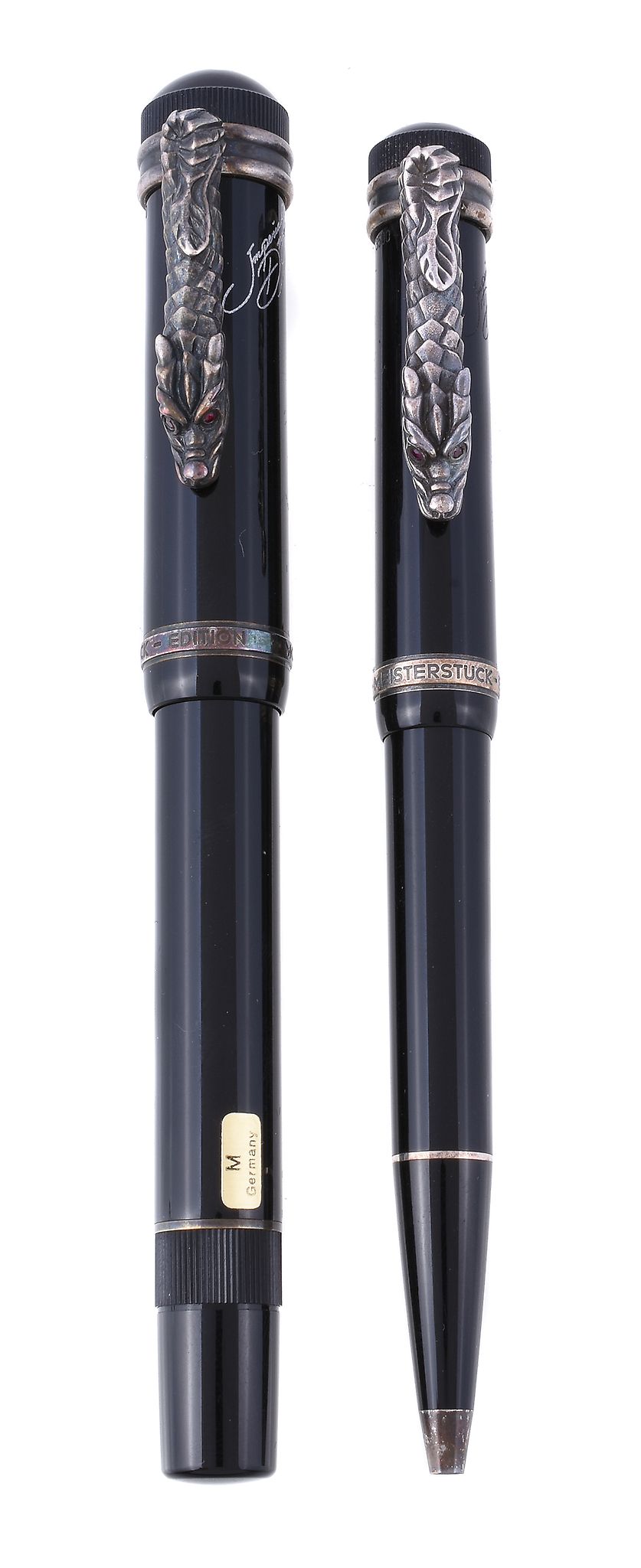 Montblanc, Imperial Dragon, a limited edition fountain and ballpoint pen, no. 2426/5000 and 3456/