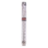 Montegrappa, Senna Champion, a limited edition silver fountain pen, no.510/610, the silver cap and