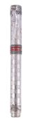 Montegrappa, Senna Champion, a limited edition silver fountain pen, no.510/610, the silver cap and