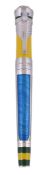 Montegrappa, Icons Series, Pele Heritage, a limited edition fountain pen, no.0508/1283, the blue