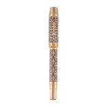 Montblanc, Patron of Art, Semiramis, 888, a limited edition fountain pen, no.017/888, 1996, the cap