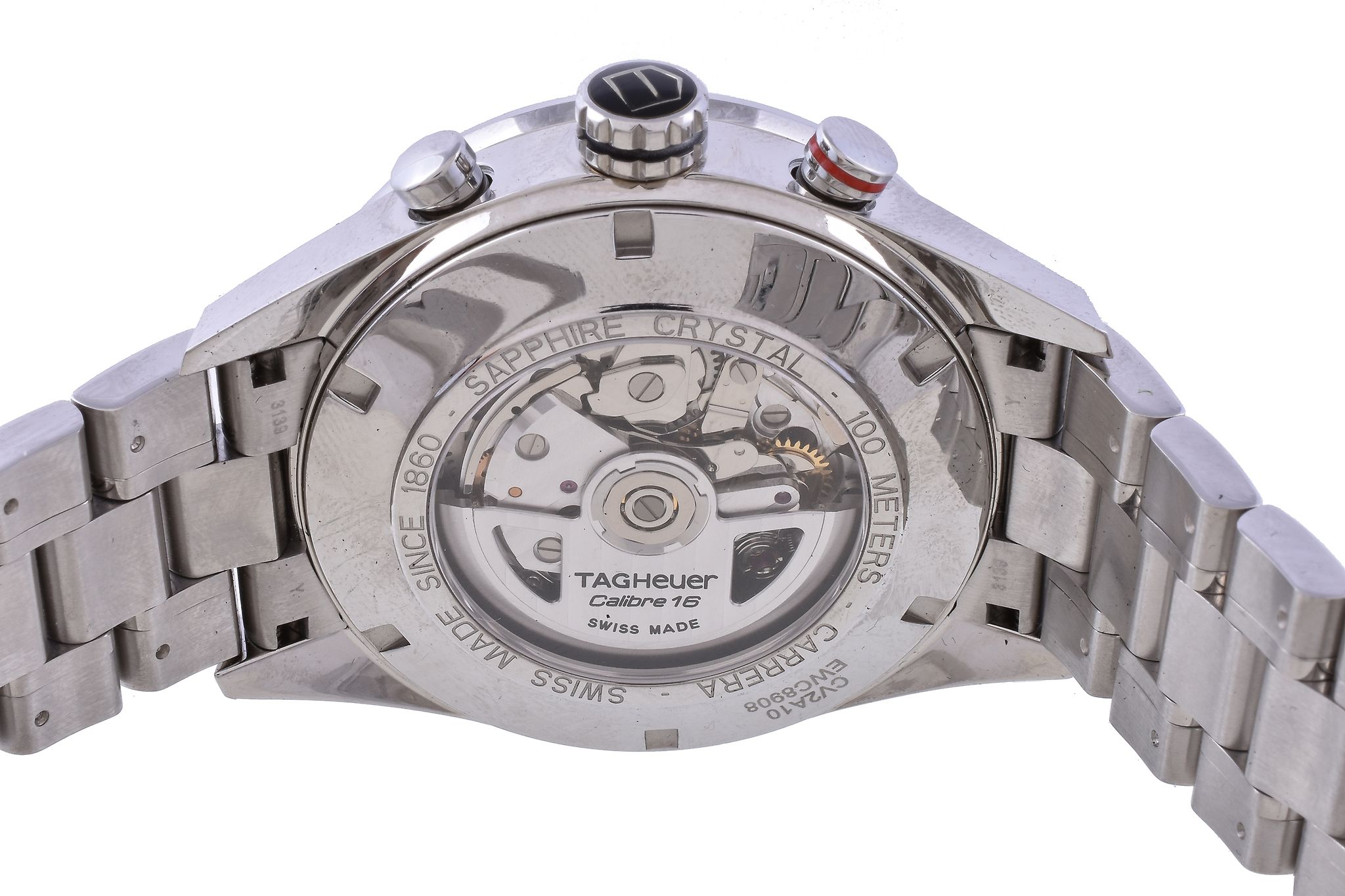 Tag Heuer, Carrera, ref. CV2A10, a stainless steel bracelet wristwatch, no. EWC8908, circa 2011, - Image 2 of 2