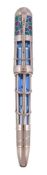 Montblanc, Skeleton, Antoni Gaudi, 128, a limited edition fountain pen, no. 109/128, the blue