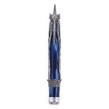 Montegrappa, Salvador Dali, a limited edition fountain pen, no.0398/1000, the blue resin cap and