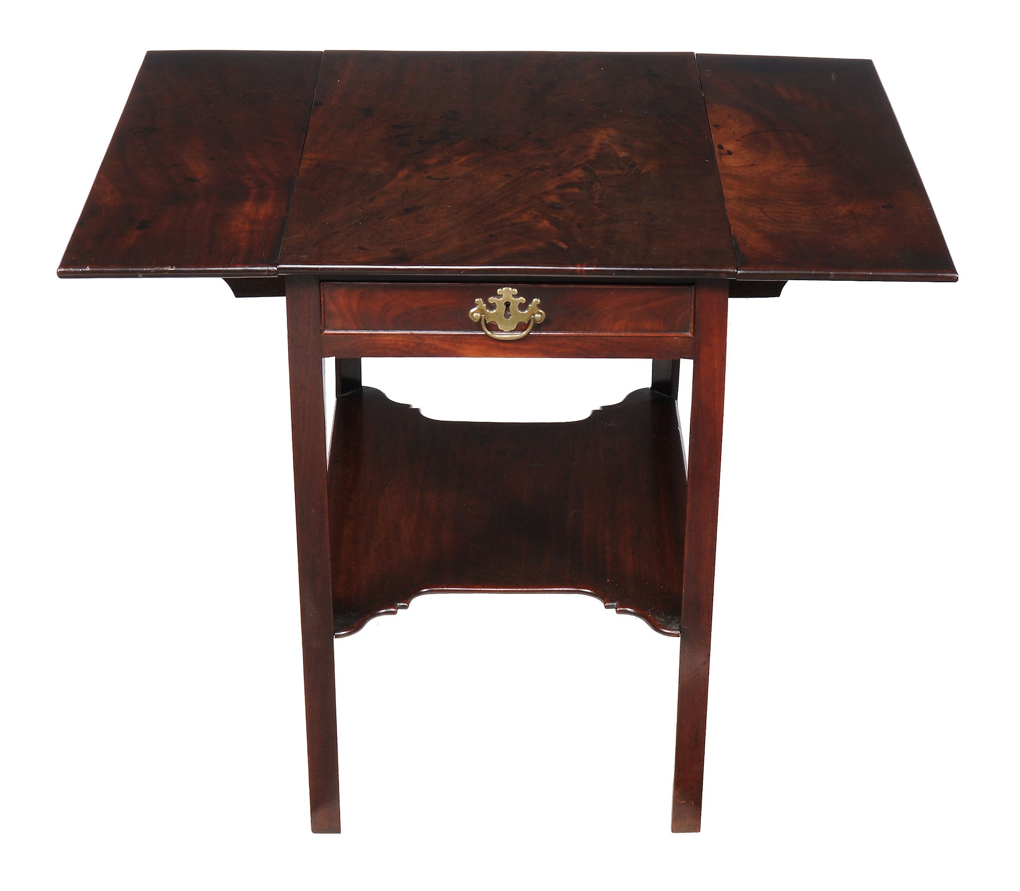 A George III mahogany Pembroke table, circa 1770, in the manner of Thomas Chippendale, the - Image 2 of 4