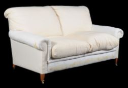 An upholstered two seat sofa in Victorian style by HOWARD CHAIRS LTD, , last quarter 20th century,