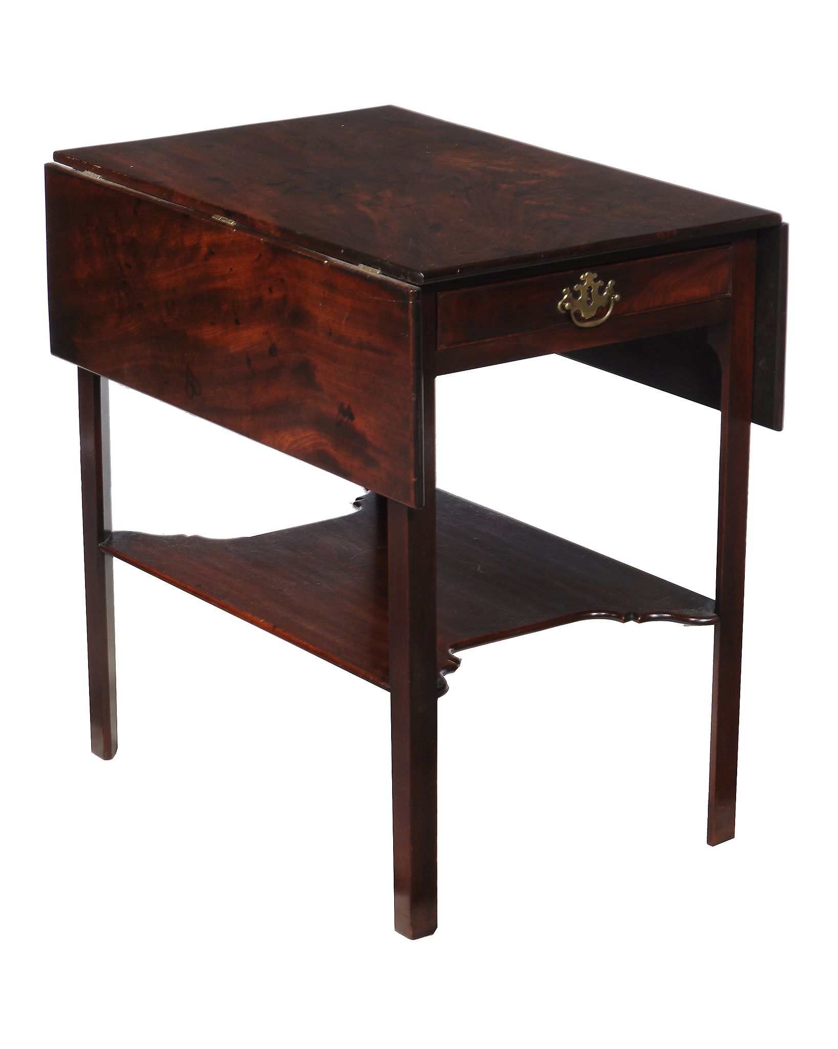 A George III mahogany Pembroke table, circa 1770, in the manner of Thomas Chippendale, the - Image 4 of 4