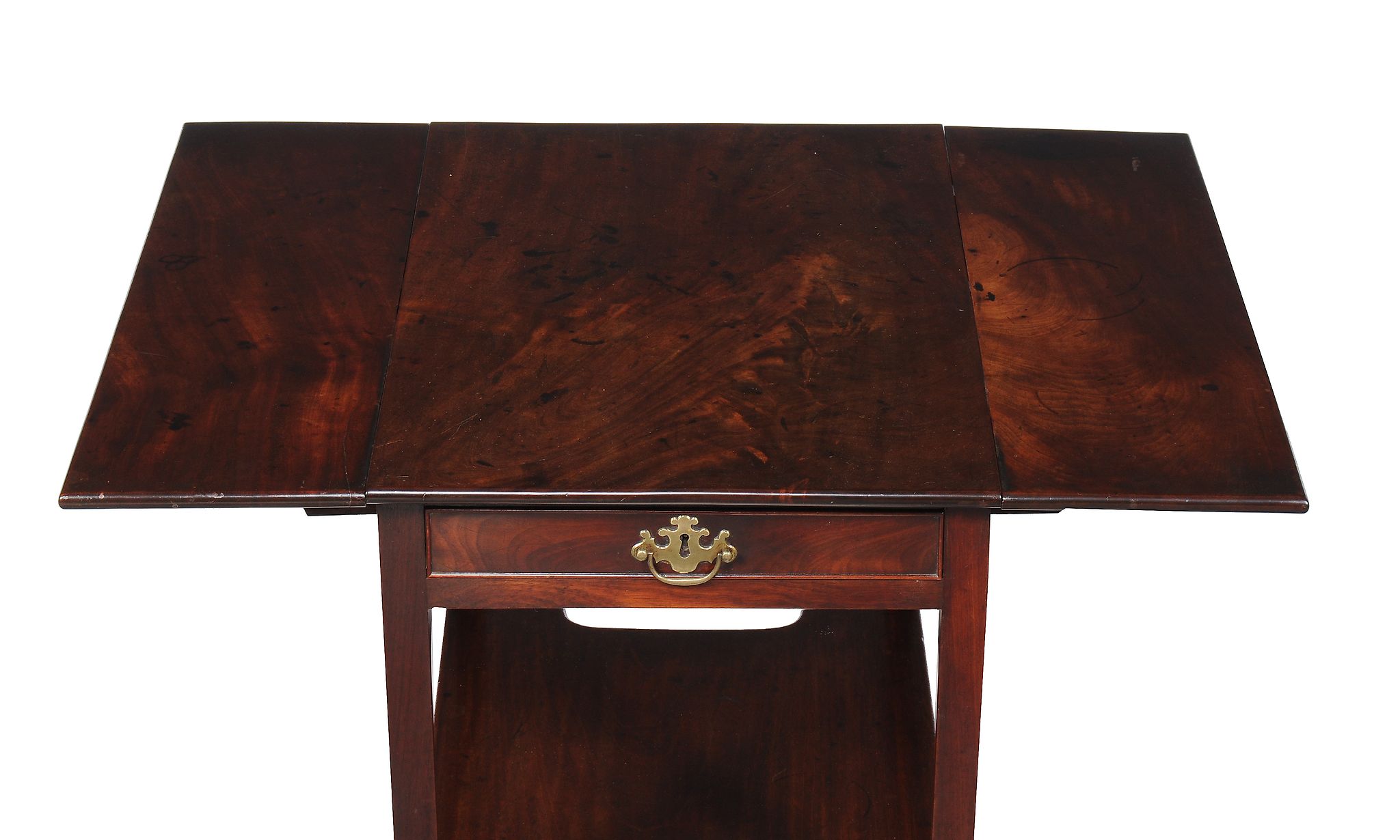 A George III mahogany Pembroke table, circa 1770, in the manner of Thomas Chippendale, the - Image 3 of 4