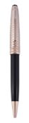 Montblanc, Meisterstuck Solitaire Doue Geometric Dimension Classique, a black ballpoint pen, with