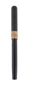 Mabie, Todd & Co., Swan, a safety screw cap black fountain pen, the black cap and barrel with a