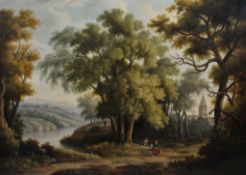 Manner of John Glover - River landscape Oil on canvas 90 x 127cm (35 3/8 x 50in.)