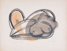 Man Ray (American 1890-1976) - Nudo (A. 24) Lithograph printed in colours, 1964, signed in pencil,