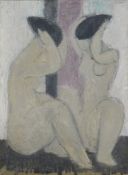 Haroutioun Torossian (Lebanese 1933 - ?) - Woman In Mirror Oil on canvas Signed lower left; also