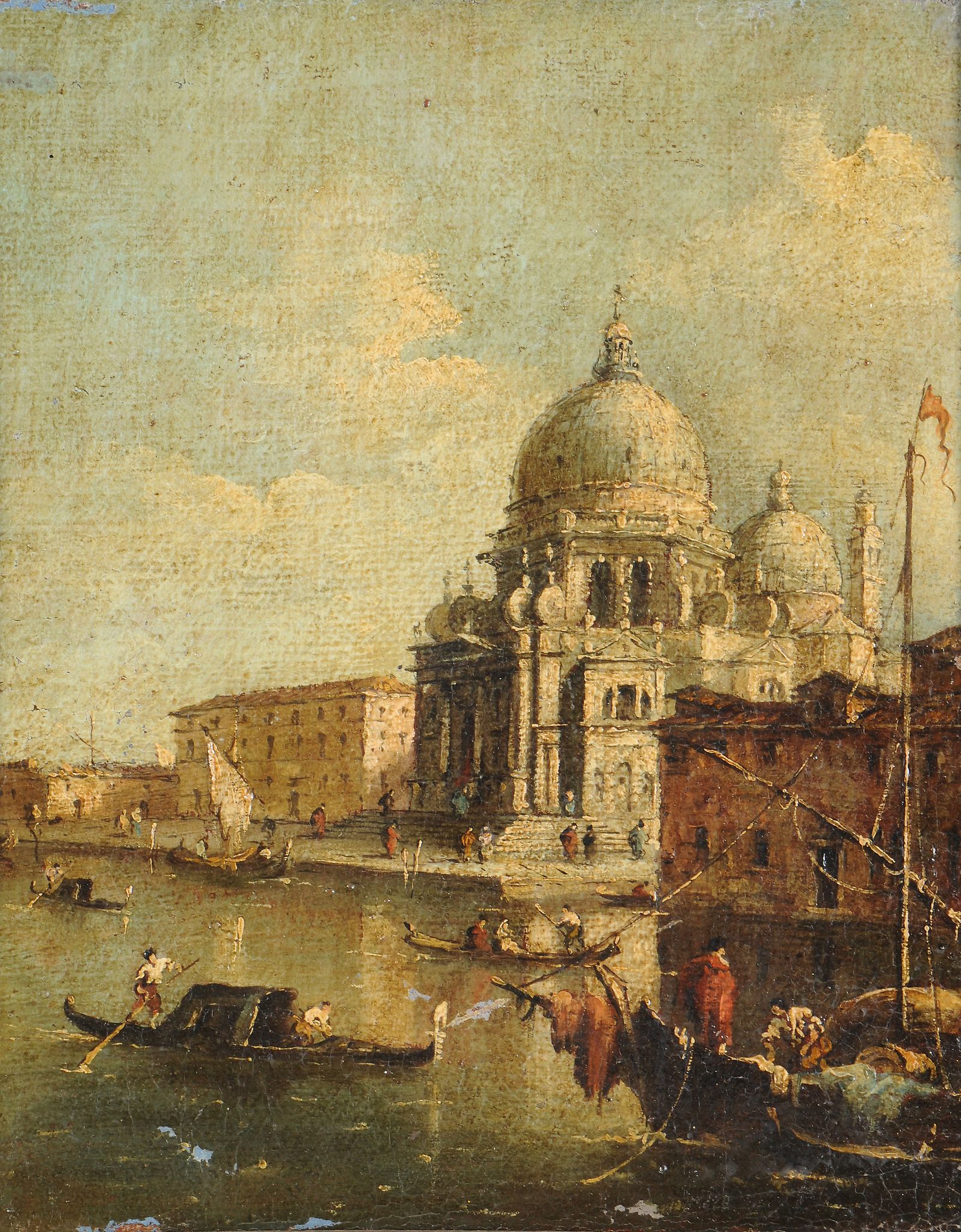 Follower of Francesco Guardi (Italian 1712 - 1793) - Two Venetian views Oil on canvas, circa 1900 - Image 2 of 6