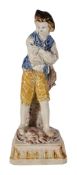 A Staffordshire pearlware figure of Simon, late 18th century, 25.5cm high Cf. Pat Halfpenny,