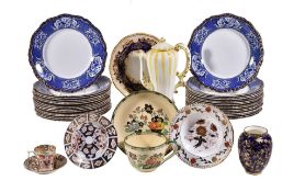 An assortment of English ceramics, various dates 19 th and 20th centuries, comprising a Royal